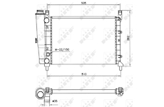 Chladič, chlazení motoru NRF 58705