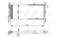 Chladič, chlazení motoru NRF 58711