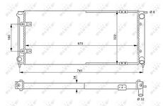 Chladič, chlazení motoru NRF 58712