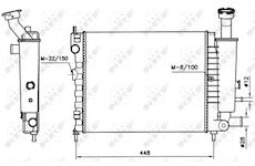 Chladič, chlazení motoru NRF 58736
