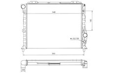 Chladič, chlazení motoru NRF 58743