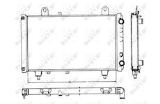 Chladič, chlazení motoru NRF 58749