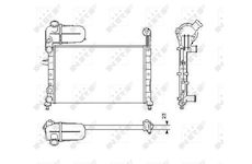 Chladič, chlazení motoru NRF 58755