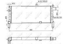 Chladič, chlazení motoru NRF 58759