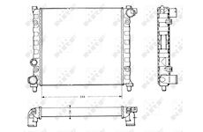 Chladič, chlazení motoru NRF 58766