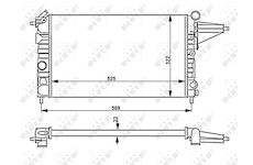 Chladič, chlazení motoru NRF 58775