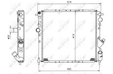 Chladič, chlazení motoru NRF 58784