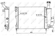 Chladič, chlazení motoru NRF 58789