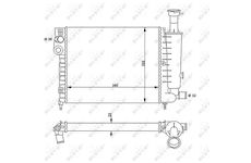 Chladič, chlazení motoru NRF 58814