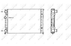 Chladič, chlazení motoru NRF 58819