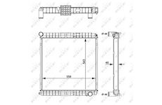 Chladič, chlazení motoru NRF 58827