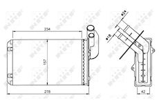 Výměník tepla, vnitřní vytápění NRF 58836