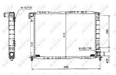 Chladič, chlazení motoru NRF 58858