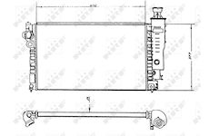 Chladič, chlazení motoru NRF 58891