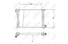 Chladič, chlazení motoru NRF 58893