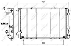 Chladič, chlazení motoru NRF 58902