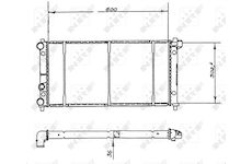 Chladič, chlazení motoru NRF 58904