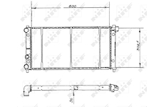 Chladič, chlazení motoru NRF 58904