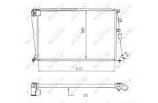 Chladič, chlazení motoru NRF 58914