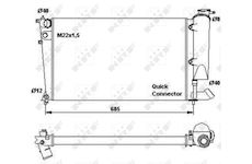 Chladič, chlazení motoru NRF 58923