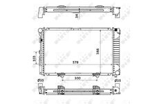 Chladič, chlazení motoru NRF 58925