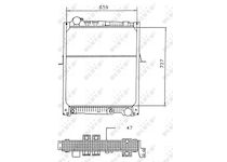 Chladič, chlazení motoru NRF 58926