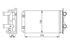 Výměník tepla, vnitřní vytápění NRF 58935