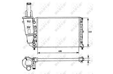 Chladič, chlazení motoru NRF 58951