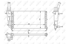 Chladič, chlazení motoru NRF 58952