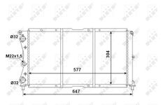 Chladič, chlazení motoru NRF 58955