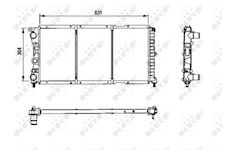 Chladič, chlazení motoru NRF 58956