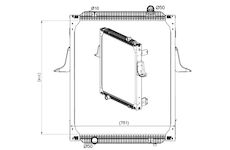Chladič, chlazení motoru NRF 589563