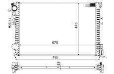 Chladič, chlazení motoru NRF 58958