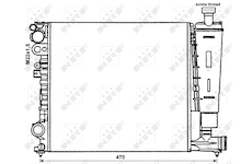 Chladič, chlazení motoru NRF 58959