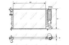 Chladič, chlazení motoru NRF 58961