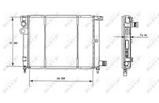 Chladič, chlazení motoru NRF 58966