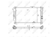 Chladič, chlazení motoru NRF 58972
