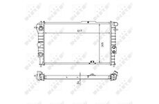 Chladič, chlazení motoru NRF 58973