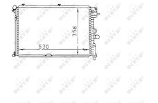 Chladič, chlazení motoru NRF 58974