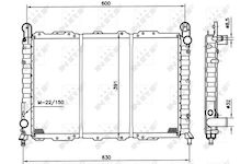 Chladič, chlazení motoru NRF 58996