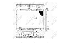 Chladič, chlazení motoru NRF 59043