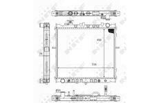 Chladič, chlazení motoru NRF 59049
