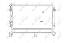 Chladič, chlazení motoru NRF 59056
