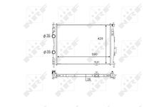 Chladič, chlazení motoru NRF 59061