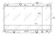 Chladič, chlazení motoru NRF 59066