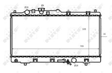 Chladič, chlazení motoru NRF 59075