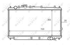 Chladič, hnací baterie NRF 59082