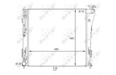 Chladič, chlazení motoru NRF 59087