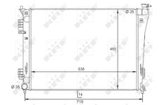 Chladič, chlazení motoru NRF 59092