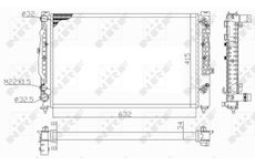 Chladič, chlazení motoru NRF 59101